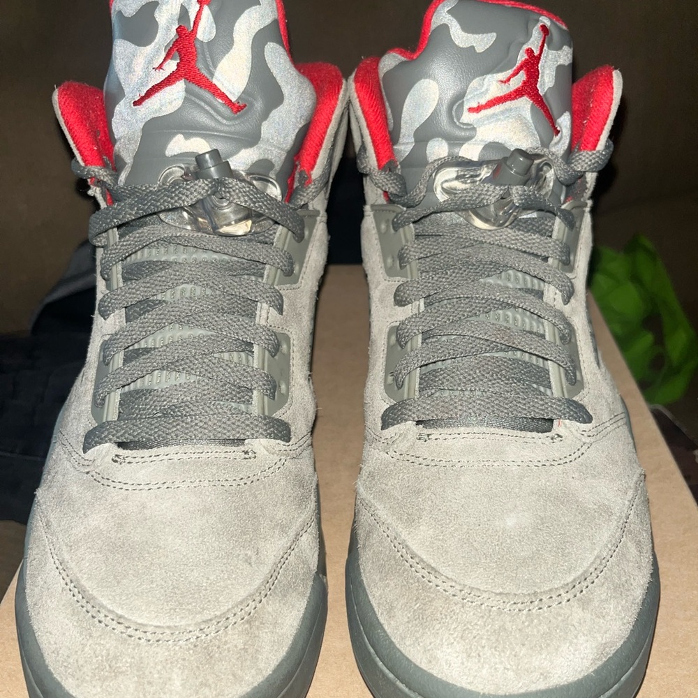 Size 9M (2017) Jordan 5 P51 Camo - Pre Owned, Rep Box